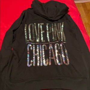 Victoria’s Secret PINK holographic sequin hoodie